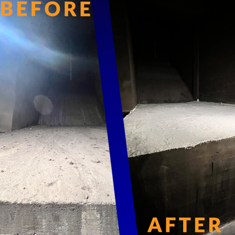 Before and afeter smoke chamber